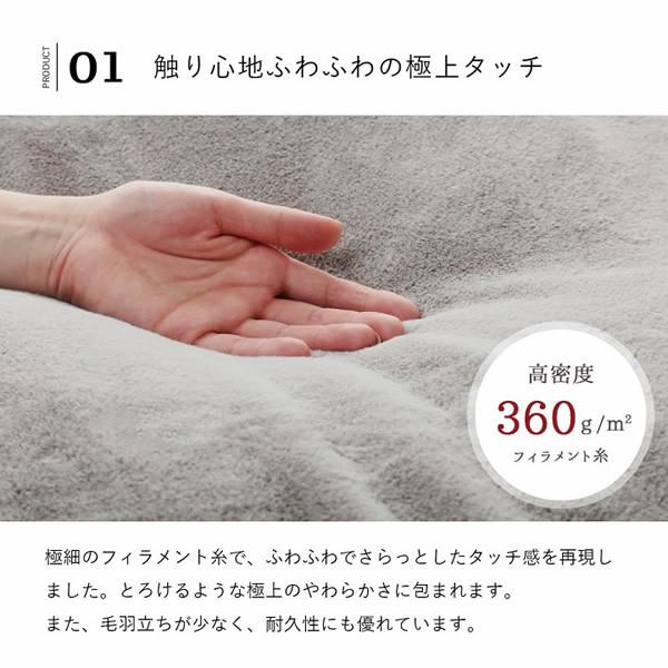 イケヒコ こたつ布団 長方形 省スペース 無地調 ミルキーベージュ