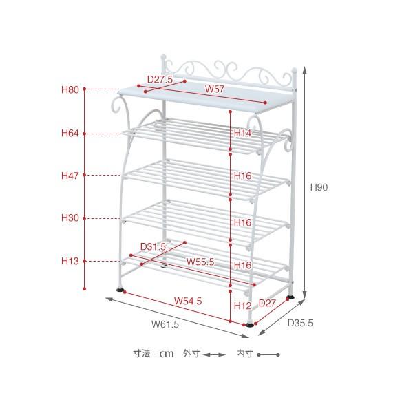 シューズボックス ヨーロッパ風 ロートアイアン 家具 靴箱 兼 飾り棚