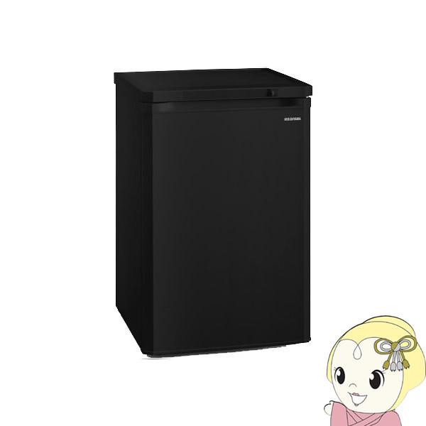 冷凍庫 アイリスオーヤマ 85L 前開きタイプ ブラック IUSD-9B-B/srm