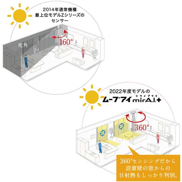 匿名配送 ルームエアコン 8畳 標準工事費込みセット 三菱電機 霧ヶ峰 ZXVシリーズ ピュアホワイト MSZ-ZXV2522-W/srm 【QG1833075305】(64642円)