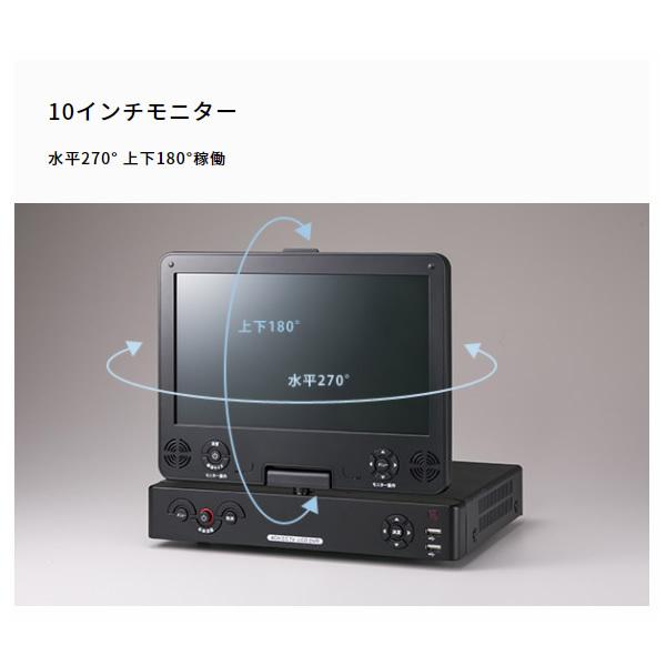 NSK 日本セキュリティ4CHモニター付きデジタルビデオレコーダー