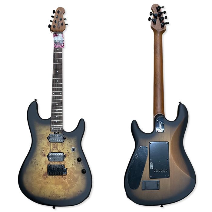 STERLING by Musicman Richardson6 Natural Poplar Burl Burst Cutlass