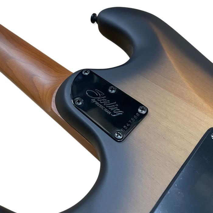 STERLING by Musicman Richardson6 Natural Poplar Burl Burst Cutlass