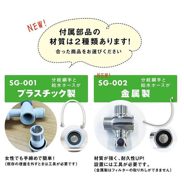 【にら】杉半　非電源式　水圧式洗浄便座 水圧式洗浄便座Kirei SG 杉半 普通便座 【通販モノタロウ】