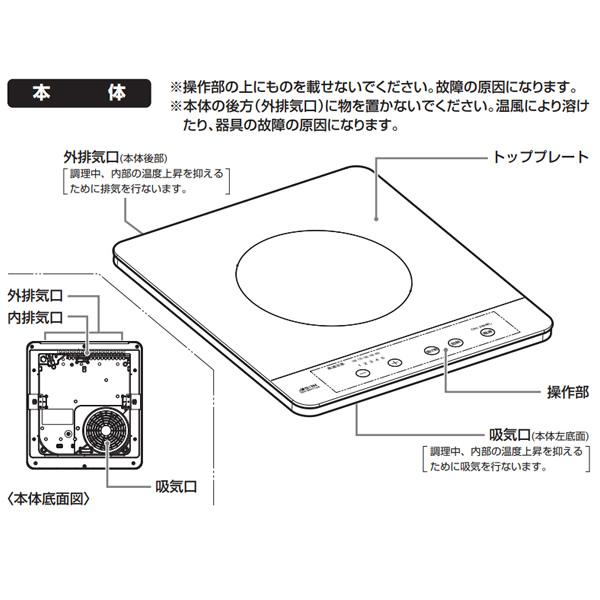三化工業 ビルトインIHクッキングヒーター ビルトイン 1口 SIH-BH113A