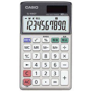 (未使用･未開封品)エコ電卓 10桁 SL-930GT-N CASIO（カシオ） SL-930GT-N 卓上タイプ電卓 10桁 : スーパーぎおん