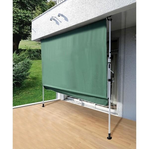 谷村実業 日よけ シェード 前幕付き 物干し竿付き オーニング2m