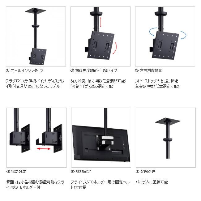 ハヤミ工産 〜70v型テレビ天吊金具セット Amazon | ハヤミ工産 テレビ天吊金具 50V型まで対応 VESA規格対応