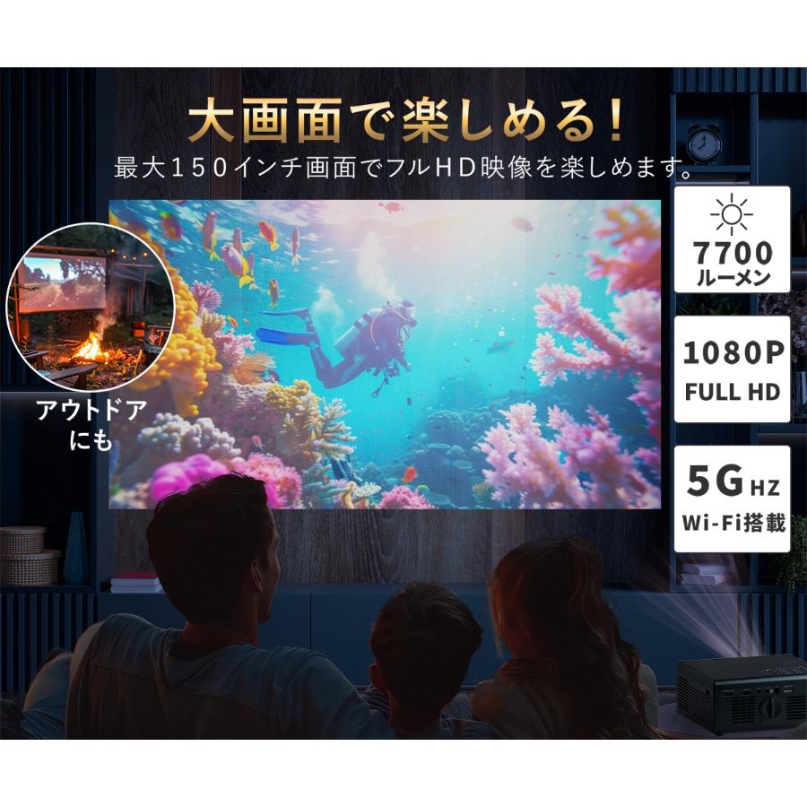 スマートプロジェクター ダイニチ電子 Wizz フルHD Android TV搭載 WPJ-V600/srm_2