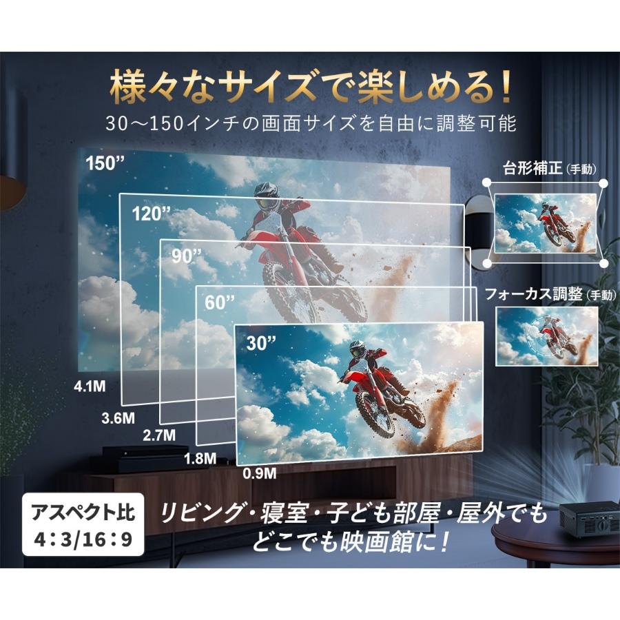 スマートプロジェクター ダイニチ電子 Wizz フルHD Android TV搭載 WPJ-V600/srm_4