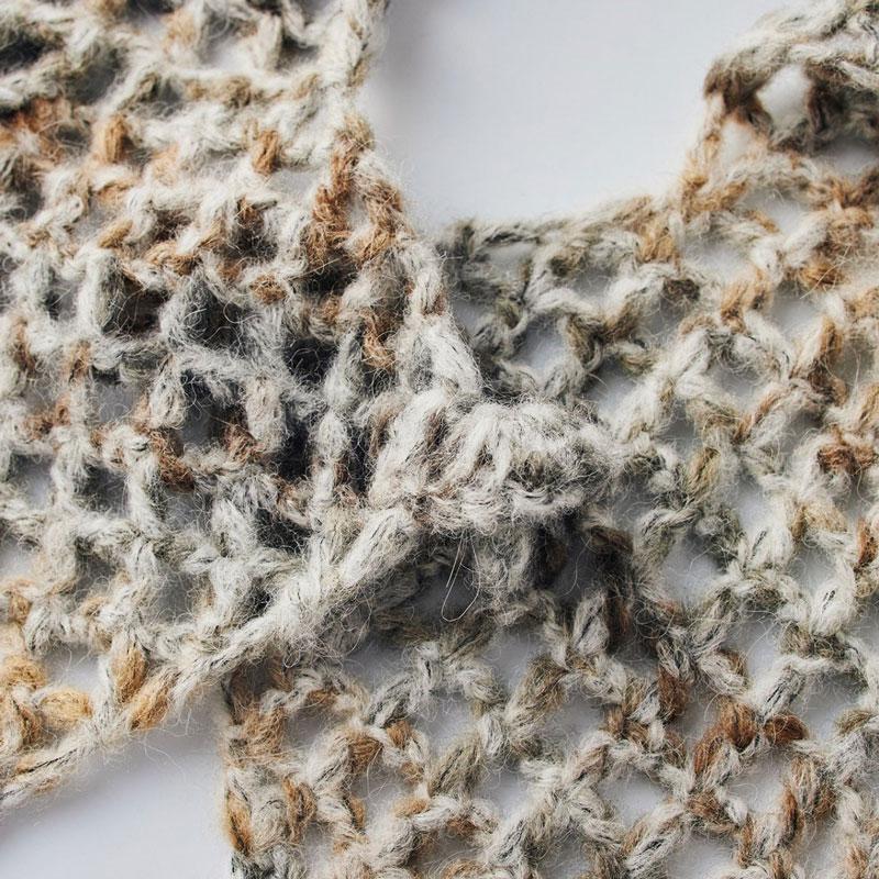 ケ*ー様 ★未使用【アルベロベロ】手編み風ショール　Lサイズ ケ*ー様 ☆未使用【アルベロベロ】手編み風ショール Lサイズ