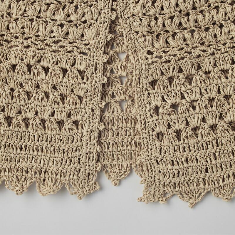 美品☆カネコイサオ　カーディガン　ニット　フルーツモチーフ　ウール　丸ヨーク編み 美品☆カネコイサオ カーディガン ニット フルーツモチーフ