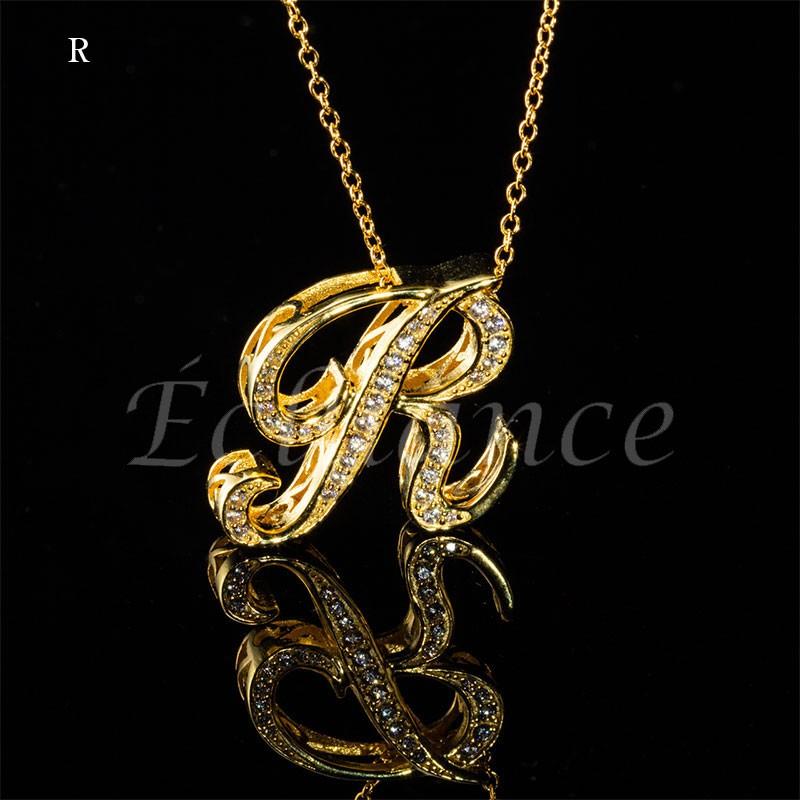 Eclliance エクリアンス 18k Gold Luxury Alphabet Initial Necklace ゴールド アルファベット イニシャル ネックレス メンズ レディース ブランド Eclliance Gise 通販 Yahoo ショッピング