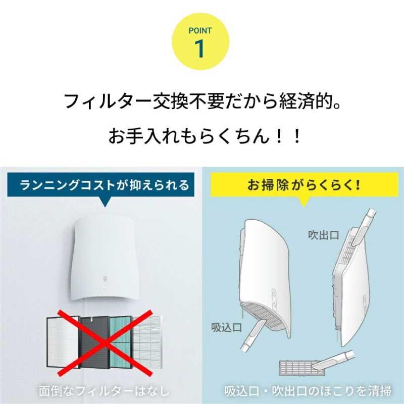 ペット用 除菌脱臭機 QAIS-air- 04A1J クワイスエアーゼロフォー SUNSTAR サンスター ペット想いの除菌脱臭機 壁掛け 24時間｜gios-shop｜12