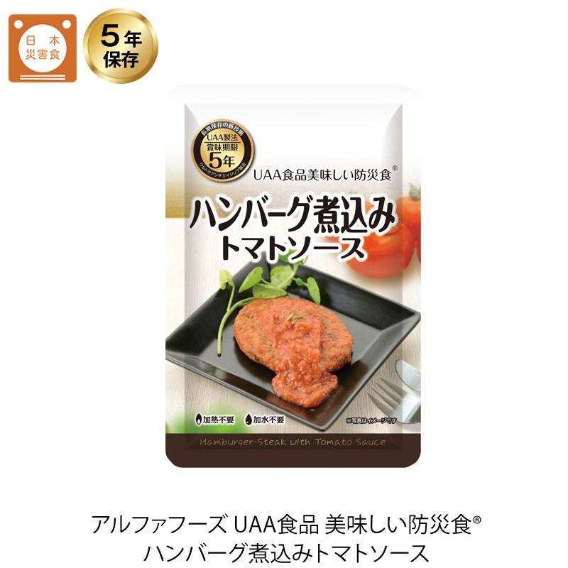5年保存 非常食 UAA食品 美味しい防災食 ハンバーグ煮込み トマト