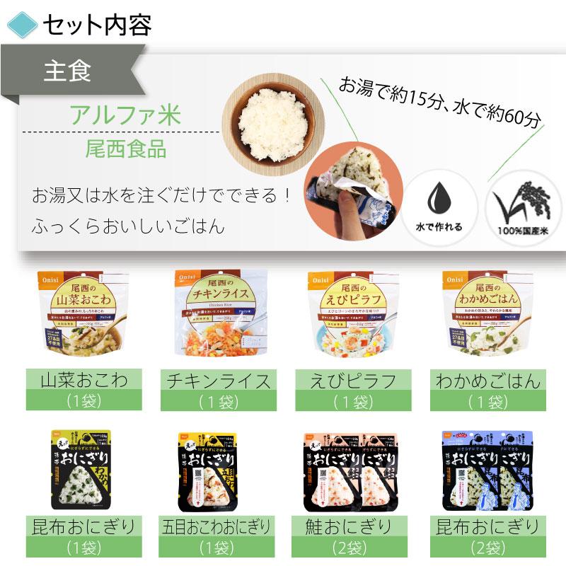 豪華プレミアムセレクション／5年保存 非常食セット 7日分 34種類 60品