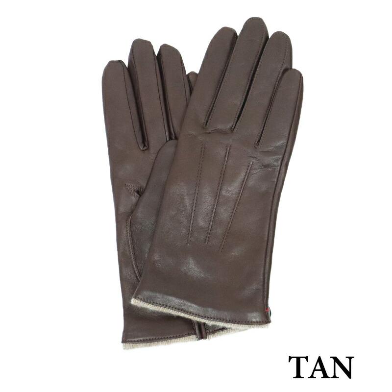 クロダ　日本製羊革カシミヤ　皮手袋　レディース 東京ヒマワリ / KURODA(クロダ) 羊革 レディース 手袋 ホワイト