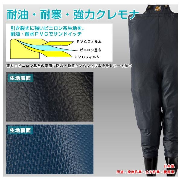 LOGOS　ロゴス　作業着　水産業　胴付き長靴　クレモナ水産　28.0cm　鉄紺　漁師