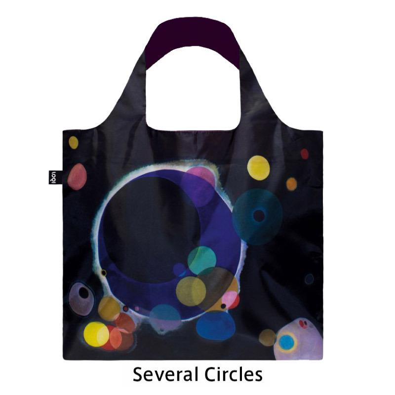 LOQI ローキー：ミュージアム コレクション Several Circles いくつかの円 Recycled Bag  エコバッグ リサイクル 折りたたみ｜gios-shop｜02