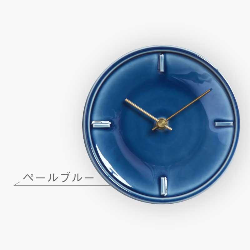 壁掛け時計 GLAZED CLOCK 陶器時計 フック付 P-11 P-12 P-13 P-14 美濃焼 SUGY 杉浦製陶｜gios-shop｜03