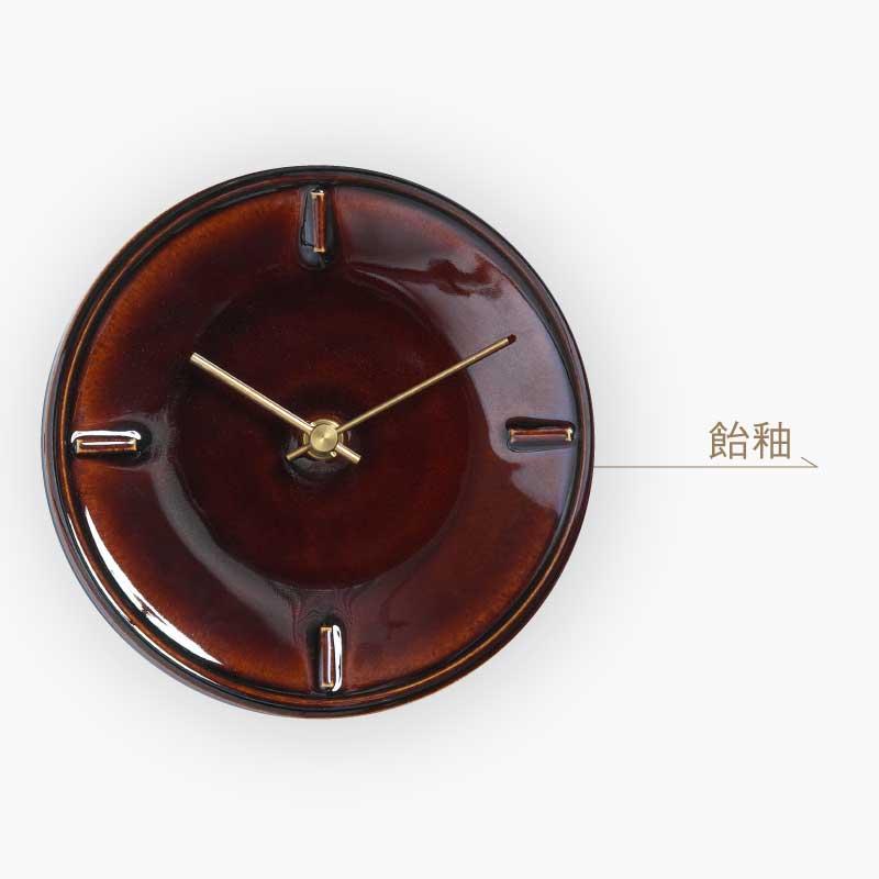 壁掛け時計 GLAZED CLOCK 陶器時計 フック付 Z-01 Z-02 Z-03 Z-04 美濃焼 SUGY 杉浦製陶｜gios-shop｜04
