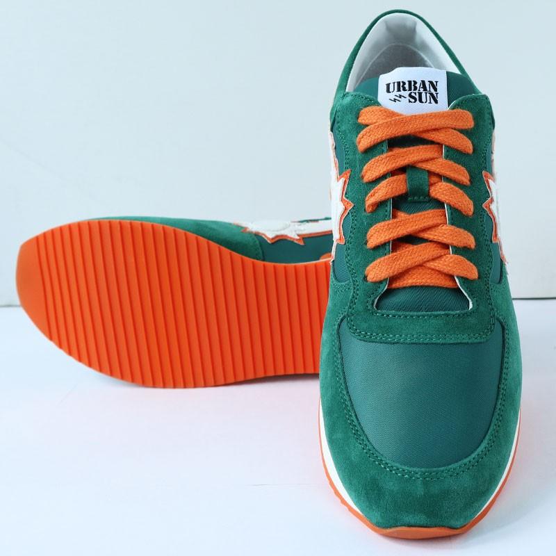 Urban Sun アーバンサン スニーカー Vincent0 ヴィンセント 国内正規品 緑 オレンジ メンズ Vincent0 Gise 通販 Yahoo ショッピング