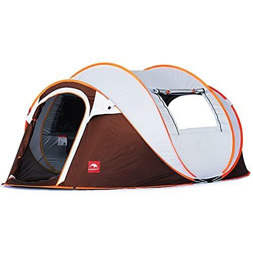 Kommot 4人用 インスタントポップアップテント ドーム型テント 改良版 日焼け防止 キ Ys Kommot メッシュウィンドウ2枚 改良版 ダブルレイヤード ポータブルファミリーキャンプテント Gip Ys 純正最激安