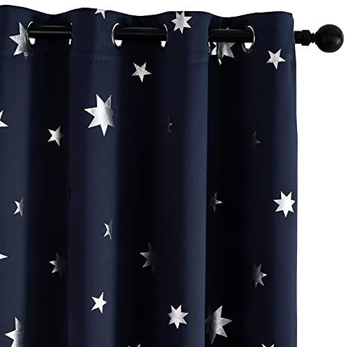 最安値 Star Blue Navy Anjee Blue Navy L63 x W52 Print Kids for Curtains Blackout その他おもちゃ 最安値 Star Blue Navy Anjee Blue Navy L63 x W52 Print Kids for Curtains Blackout その他おもちゃ
