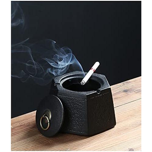 新作揃え Black Modern YOYOSHU Ceramic Cera Large Windproof Creative Lid with Ashtray 灰皿、喫煙台 新作揃え Black Modern YOYOSHU Ceramic Cera Large Windproof Creative Lid with Ashtray 灰皿、喫煙台
