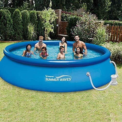 Summer Waves 13ft x 33in Quick Set Inflatable Above Ground Pool with Filter