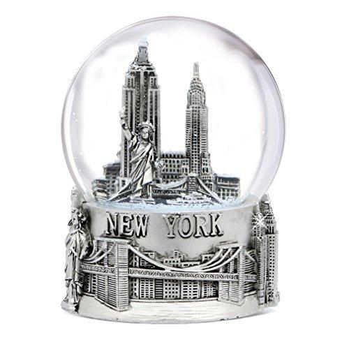 Silver 人気のクリスマスアイテムがいっぱい New York City Snow Globe Gift from Globes 80mm NYC Sou 最大79%OFFクーポン 4.5 Inch