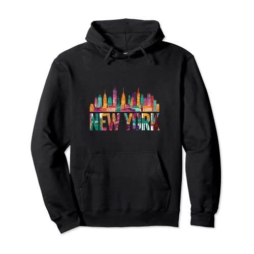 New York Skyline Heartbeat Statue of I Pullover Hoodi Liberty 最大78%OFFクーポン Love 数量は多い