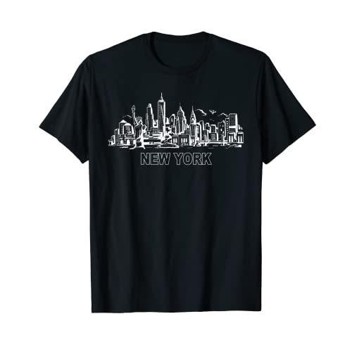 史上一番安い 新色 New York USA Souvenir City NYC Sky View Line TShirt svetsomaskinservice.se svetsomaskinservice.se