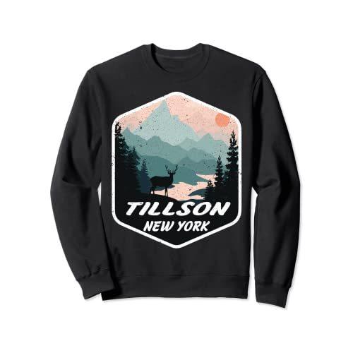 【海外 正規品】 Hike Mountains NY York New Tillson Hiking Sweatshirt Souvenir ニューヨーク