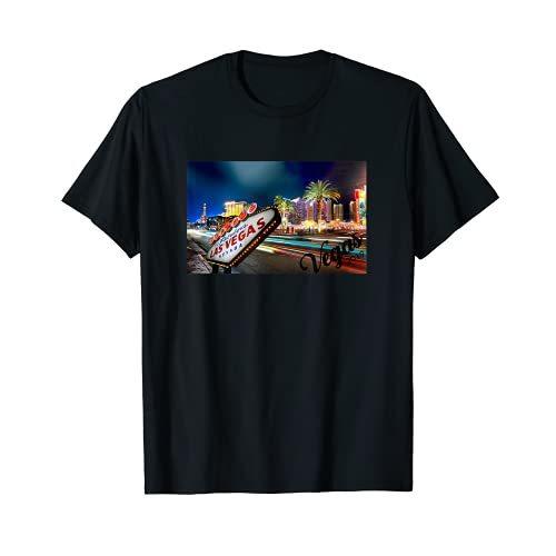 Famous Las Vegas Sign Strip Souvenir T Shirt TShirt