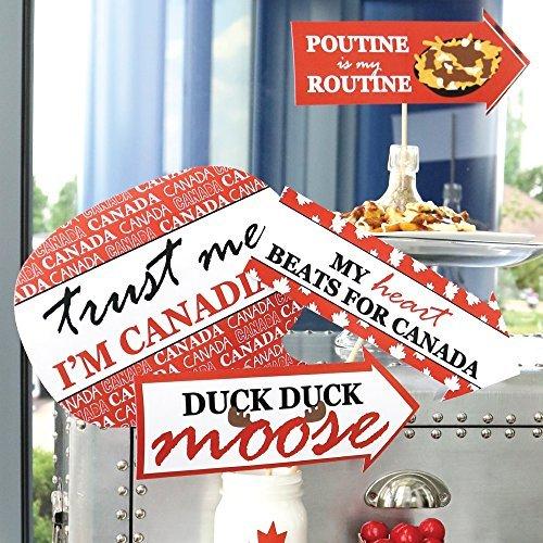 Funnyカナダ日 Canadianパーティー写真ブース小道具キット 10 Piece|gip729|05