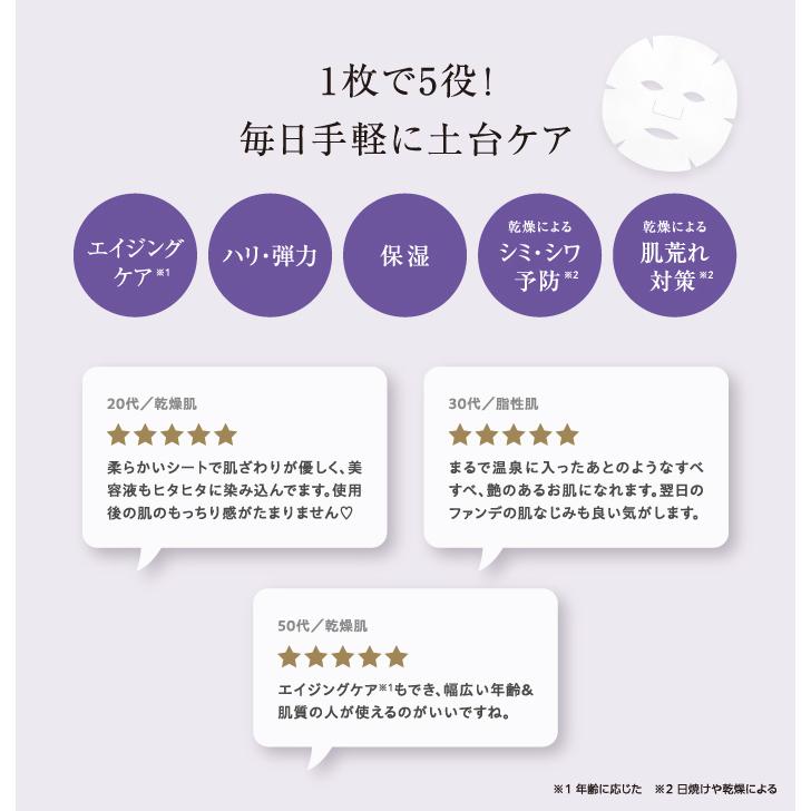 楽天マラソン連動ポイント10倍!!】ulune 温泉水フェイスマスク 7枚入
