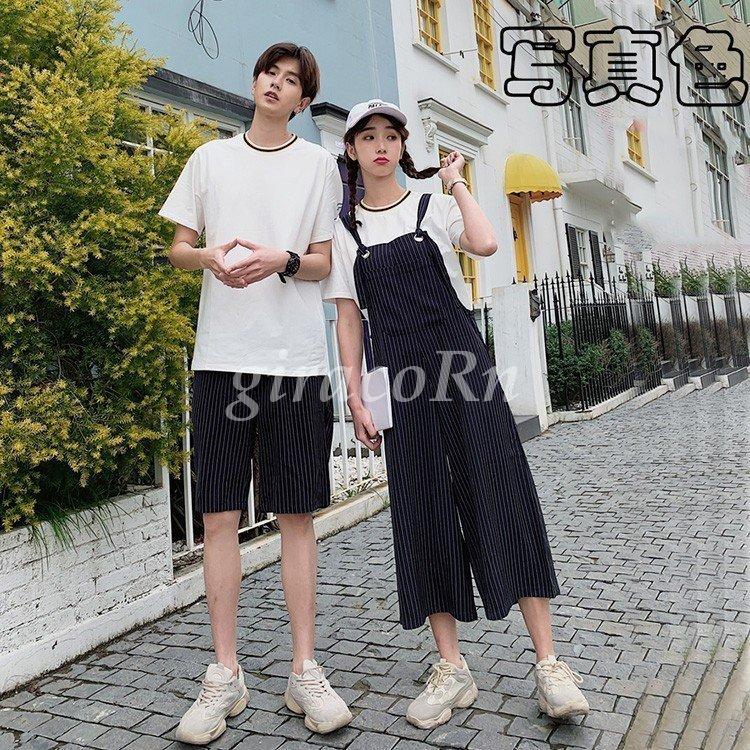 ペアルックセット カップルtシャツ 上下セット ペアルック半袖tシャツ スウェットセットお揃い服