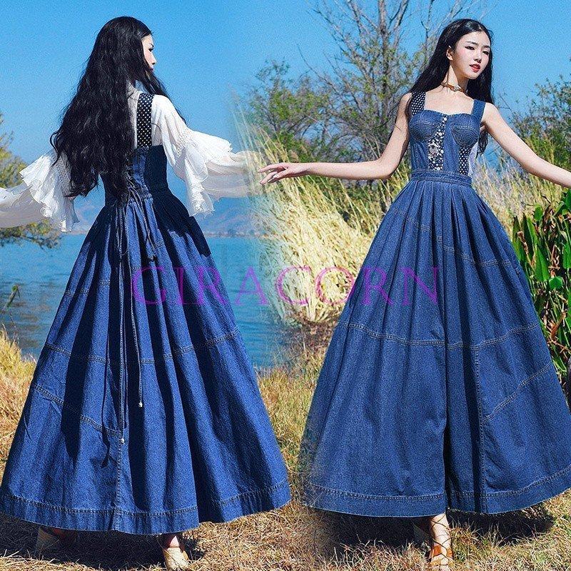 内祝い 超人気 ワンピース ロングワンピース 春 夏 春夏 デニムワンピース デニム 水玉 ノースリーブ レディース Aラインワンピース 定番 格安 qjw 1808bw051 Giracorn 通販 Yahoo ショッピング 楽天1位 Www Doctor Plan Com