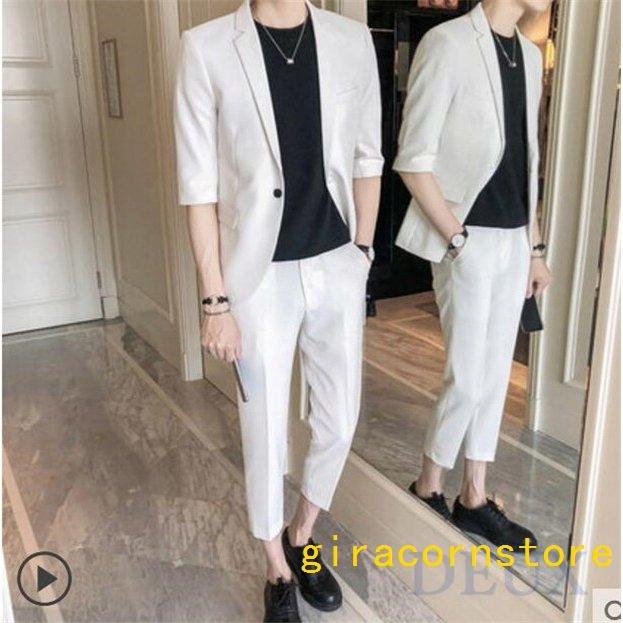 超歓迎 カジュアルスーツ テーラードジャケット メンズ セットアップ スーツ ジャケット スリム 夏 サマージャケット メンズファッション カジュアルスーツ カラー ライトブルー Avia Russia Com