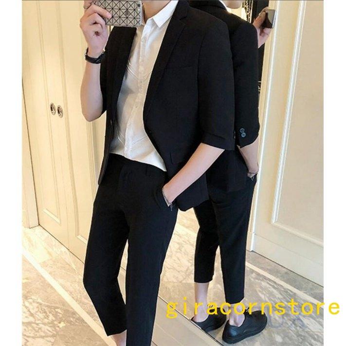 超歓迎 カジュアルスーツ テーラードジャケット メンズ セットアップ スーツ ジャケット スリム 夏 サマージャケット メンズファッション カジュアルスーツ カラー ライトブルー Avia Russia Com