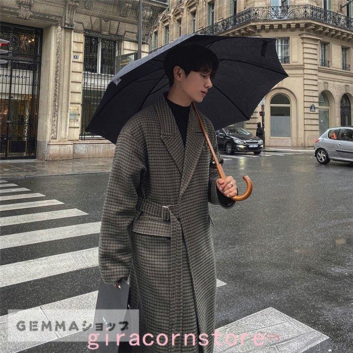 年間ランキング6年連続受賞 チェスターコート メンズ イケメン メンズ 通勤 おしゃれ ファション メンズコート トレンチコート 格子縞 アウター 長ロング丈 チェスターコート カラー 画像通り Iwc Group Com Tn
