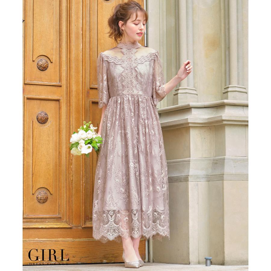 パーティードレス 結婚式 服装 ドレス ワンピース 大きいサイズ 50代