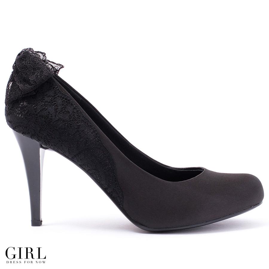 良品 パーティーシューズ　結婚式　レディース　ブラック スエード風 ハイヒール GIRL DRESS FOR NOW パンプス シューズ レディース 靴 大きいサイズ