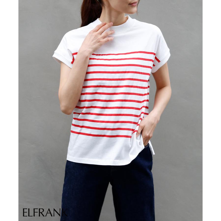 カットソー レディース 半袖 プルオーバー トップス ボーダー マリン フレンチスリーブ 大きめ 20代 30代 40代 50代 ゆったり