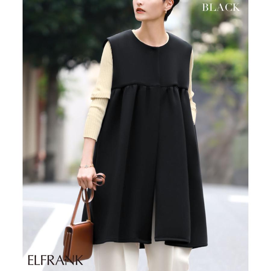 GIRL DRESS FOR NOW ベスト レディース おしゃれ 黒 ジレ 前開き GIRL DRESS FOR NOW ベスト レディース おしゃれ 黒 ジレ 前開き