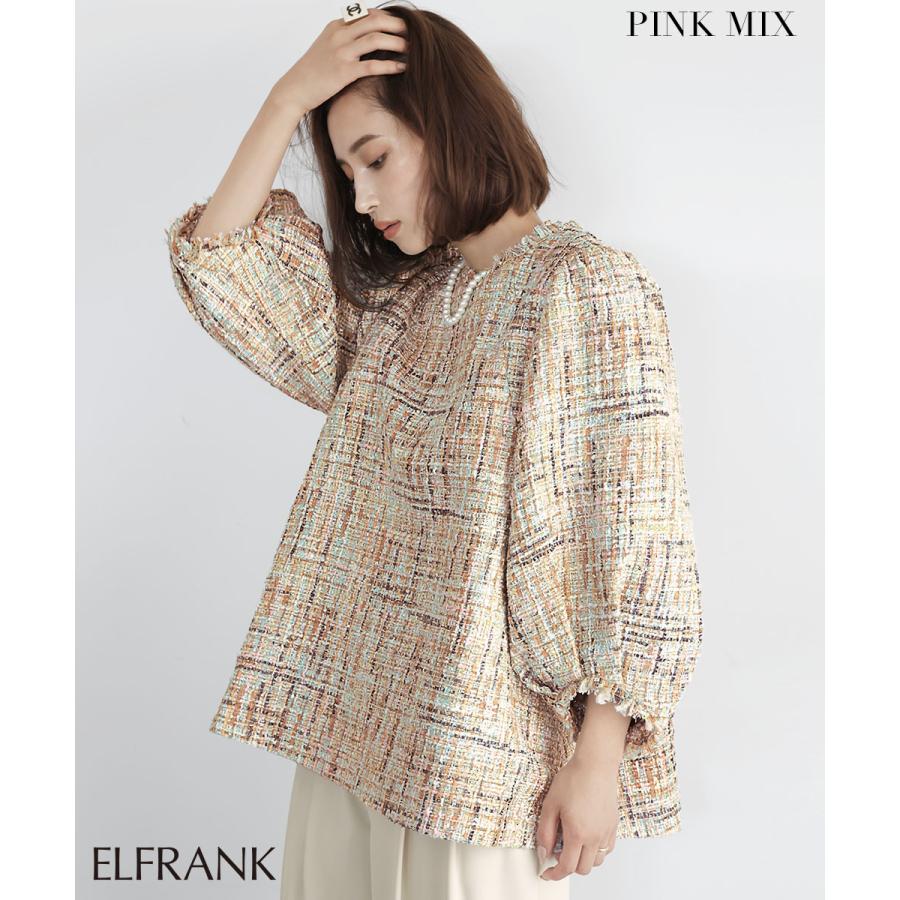 GIRL DRESS FOR NOW ブラウス レディース 長袖 トップス プルオーバー ピンクミックス シアー レディース トップス シャツ ブラウス PINKMIX