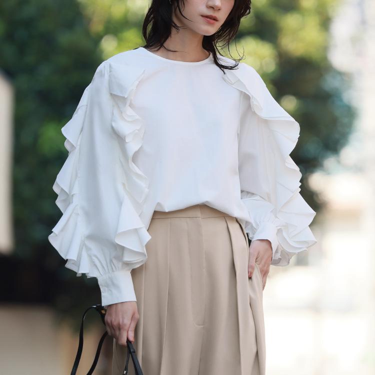 GIRL DRESS FOR NOW ブラウス レディース 長袖 トップス プルオーバー 
