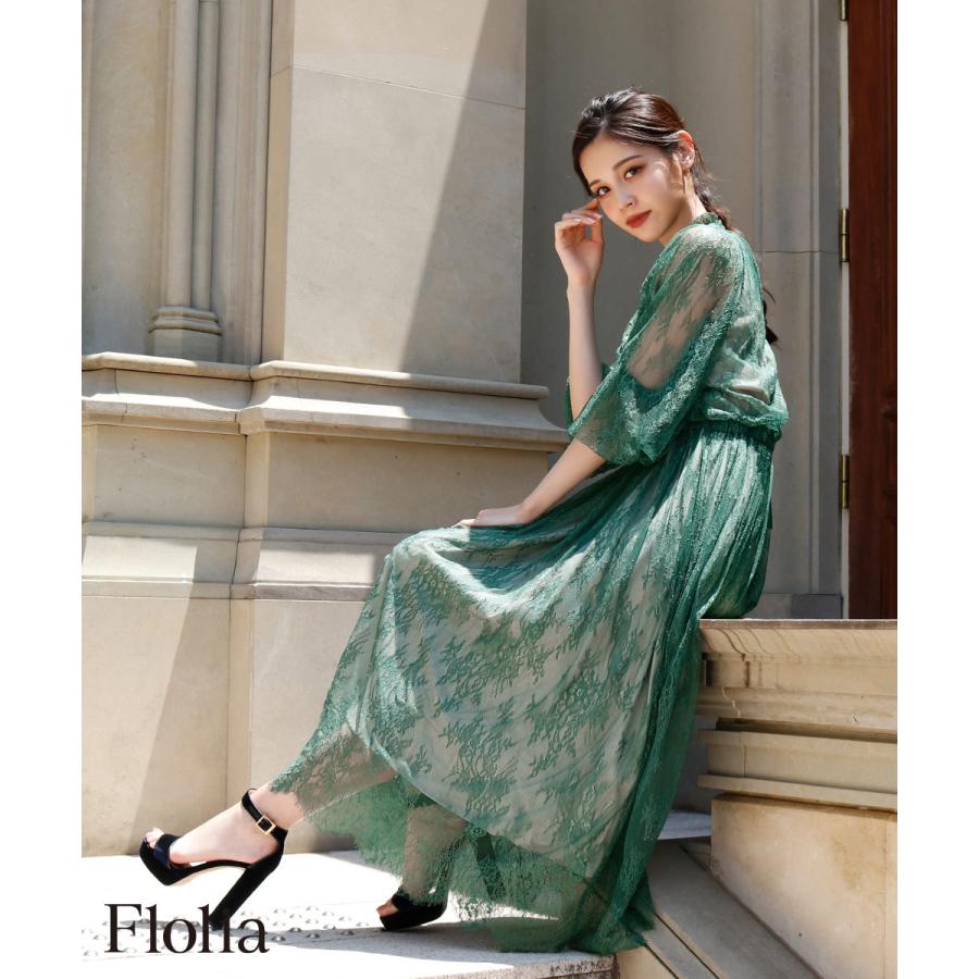 結婚式 ワンピース パーティードレス ドレス レース レース袖 ロング丈 ロング 袖あり 大きいサイズ ミモレ丈 ゆったり 小さいサイズ 30代 40代 長袖 お呼ばれ Flo Fu 033 パーティードレス通販girl 通販 Yahoo ショッピング