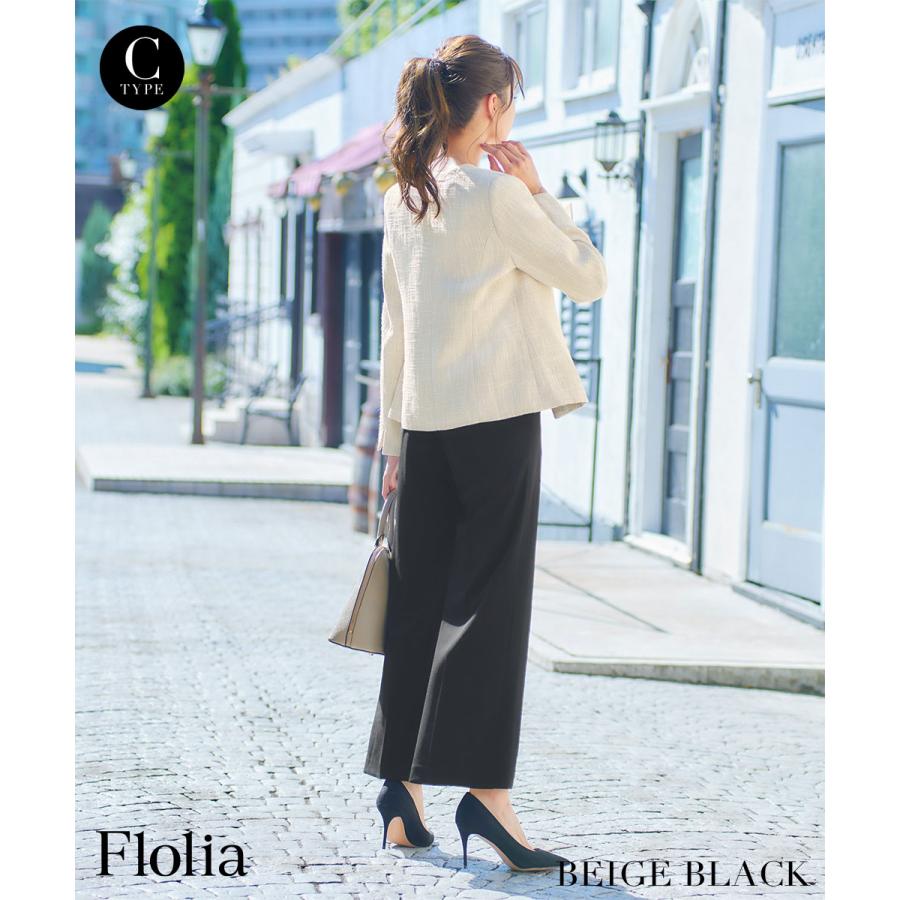 パンツスーツ　40 Petitjo セットアップ 小さいサイズ 「レディーススーツ」「リス